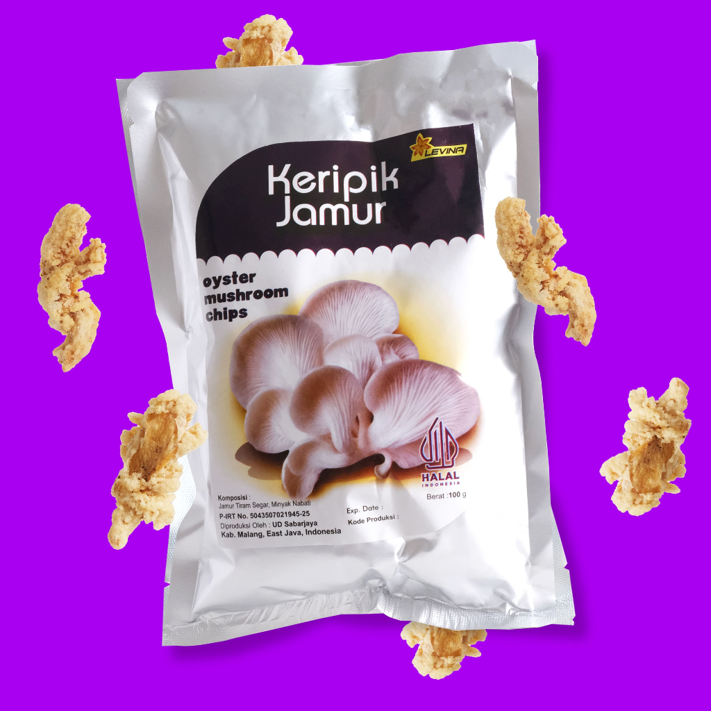 

KERIPIK JAMUR LEVINA KUALITAS SUPER 100GR