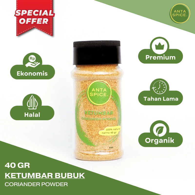 

Ketumbar Bubuk / Coriander Powder / Ground Coriander 40 Gr