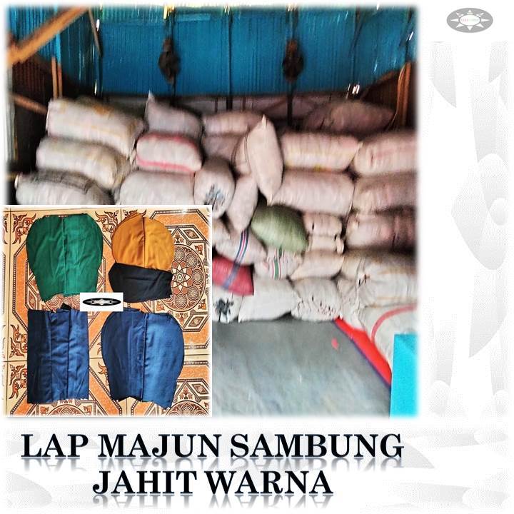 Kain lap majun sambung jahit warna - Random