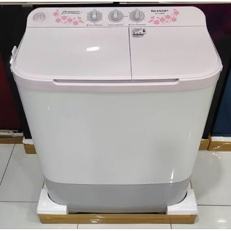mesin cuci 2 tabung sharp 9kg/mesin cuci sharp 90mw