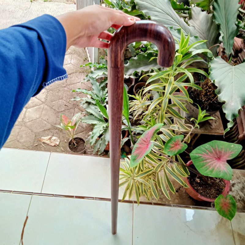 tongkat jalan kayu kalimosodo model payung premium S96