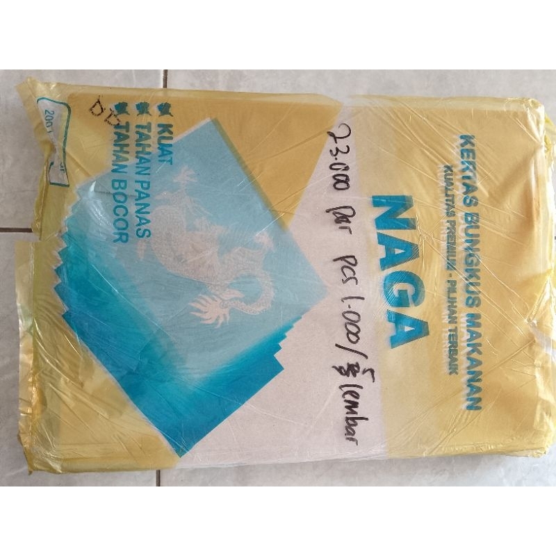 Kertas Bungkus makanan cap Naga