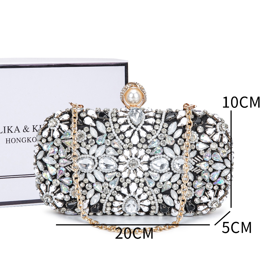 Malika Kimura - Tas Kondangan Fashion Rantai / Clutch Original Branded / Clutch Party Bag / Hadiah