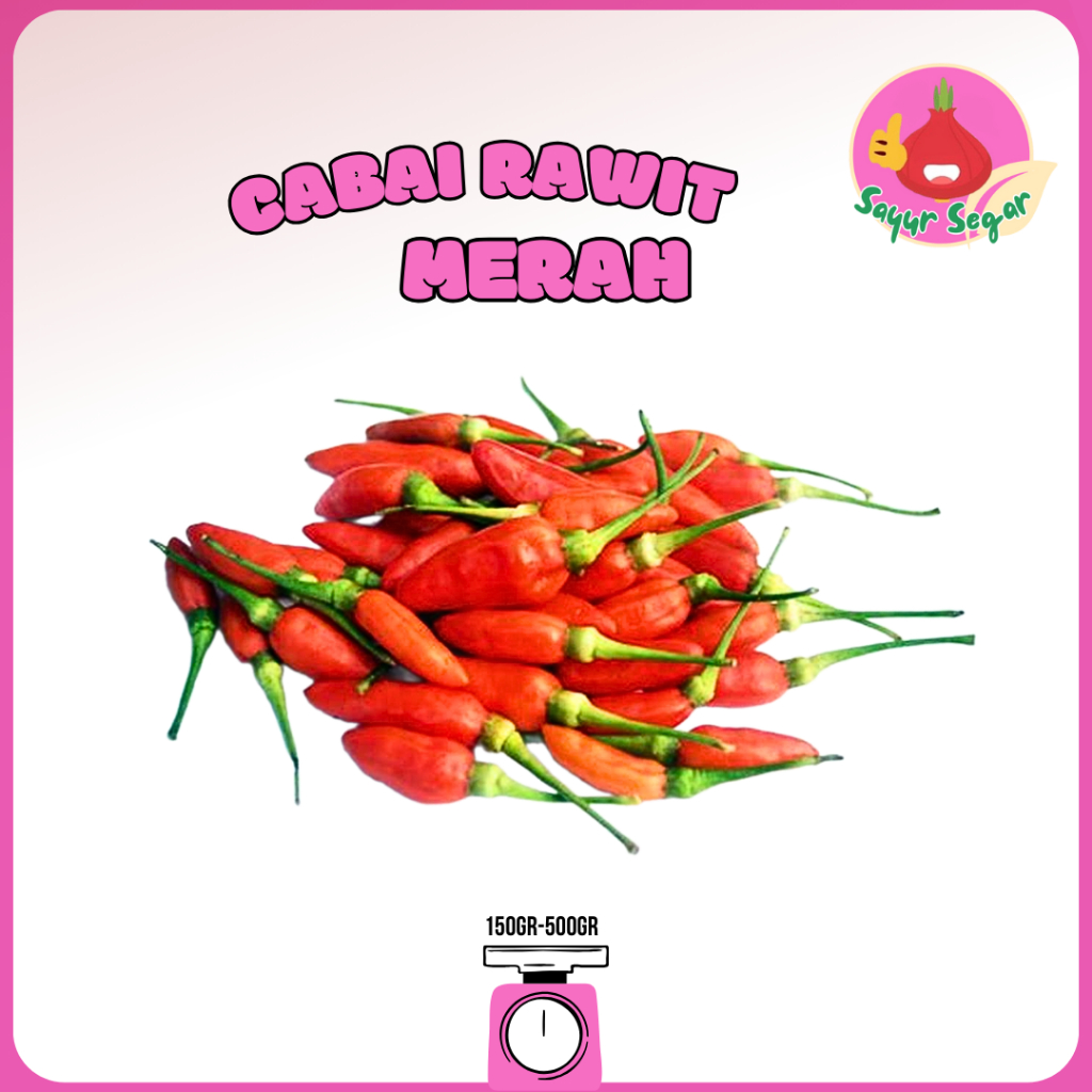 

Sayur Segar - Cabai Rawit Merah / Tabasco Chili Pepper 500gr