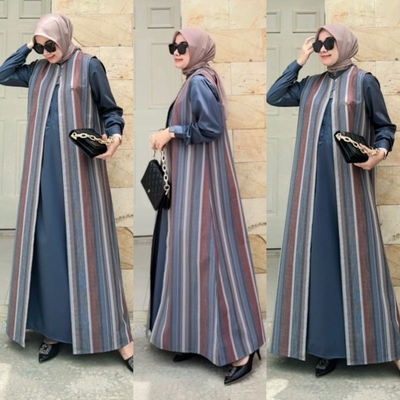 Dress dimara/ dress Dimara katun triset dress bahan katun triset gamis premium / dimara Original