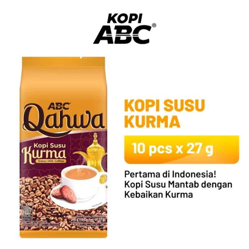 

ABC Kopi Susu Kurma (10 sachet x 27 gram)