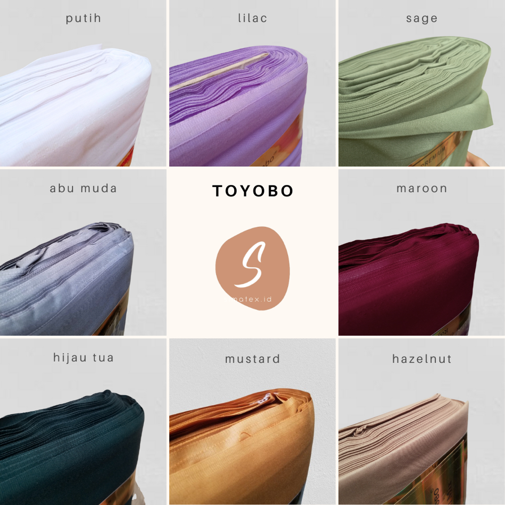 (HARGA PER 0,5 METER) Kain TOYOBO ROYAL MIX Platinum