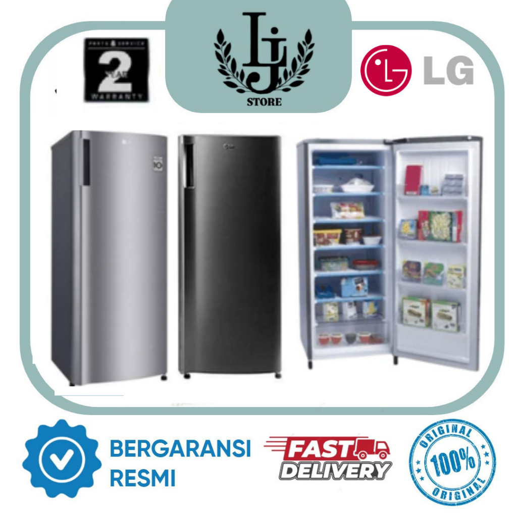 Kulkas LG Freezer Kulkas Rak GN-INV304SL/BK Kulkas Rak LG Kulkas 6 Rak Freezer