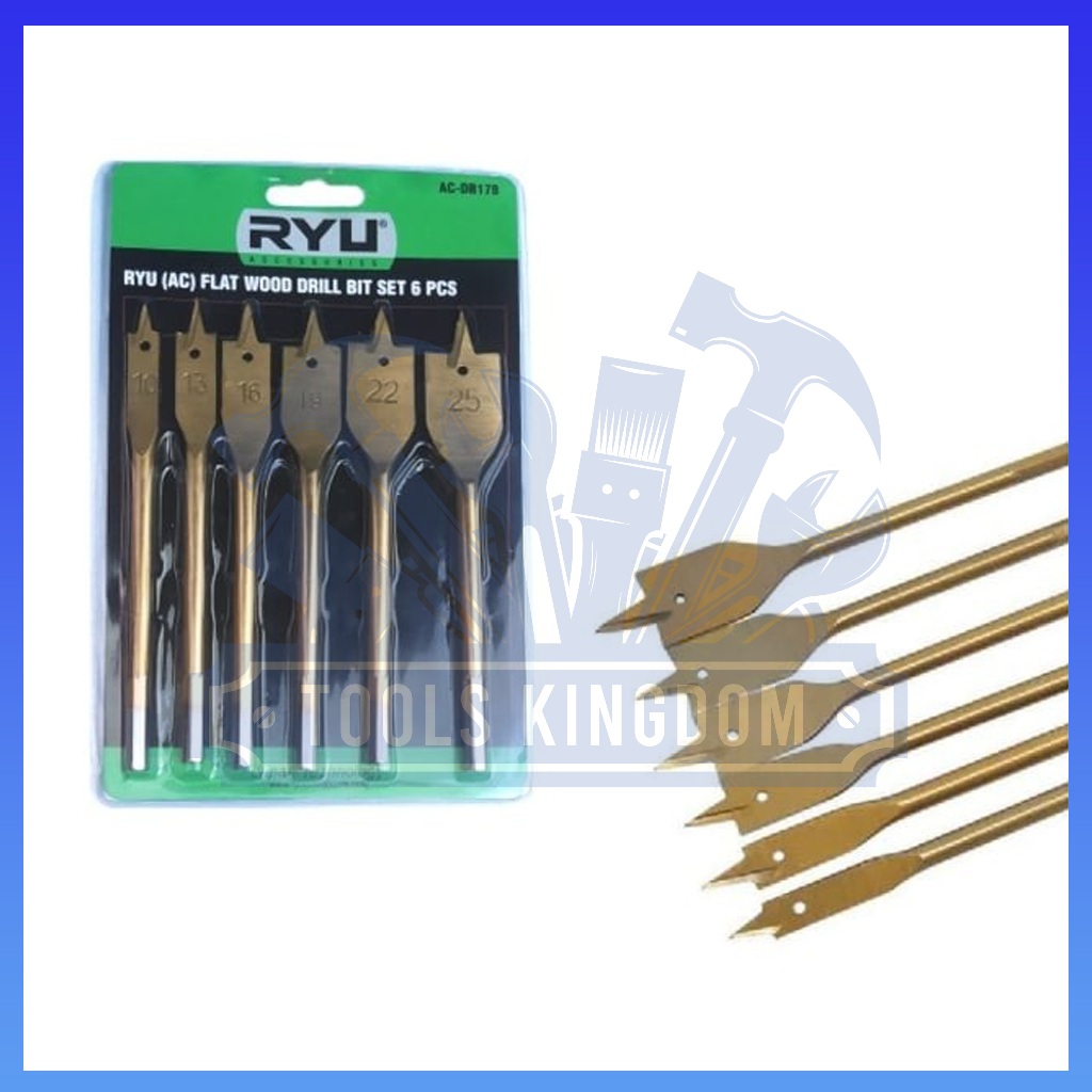 Mata bor Kipas set RYU - Mata bor kayu set - Mata bor lubang kayu set