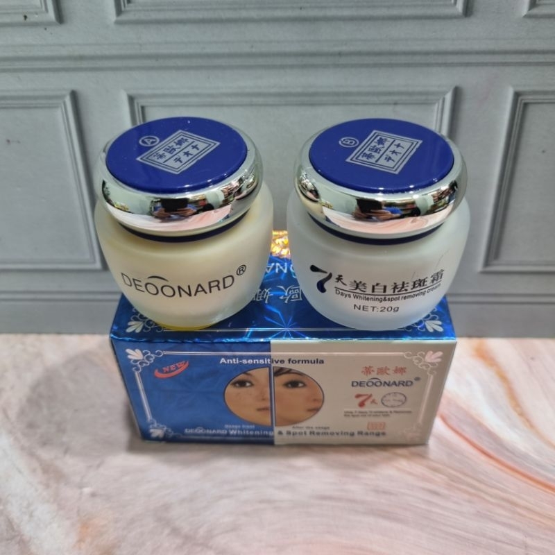 Deoonard - Deonard Biru Set 2 in 1 Cream Siang Malam / Day Night Cream 20 Gr