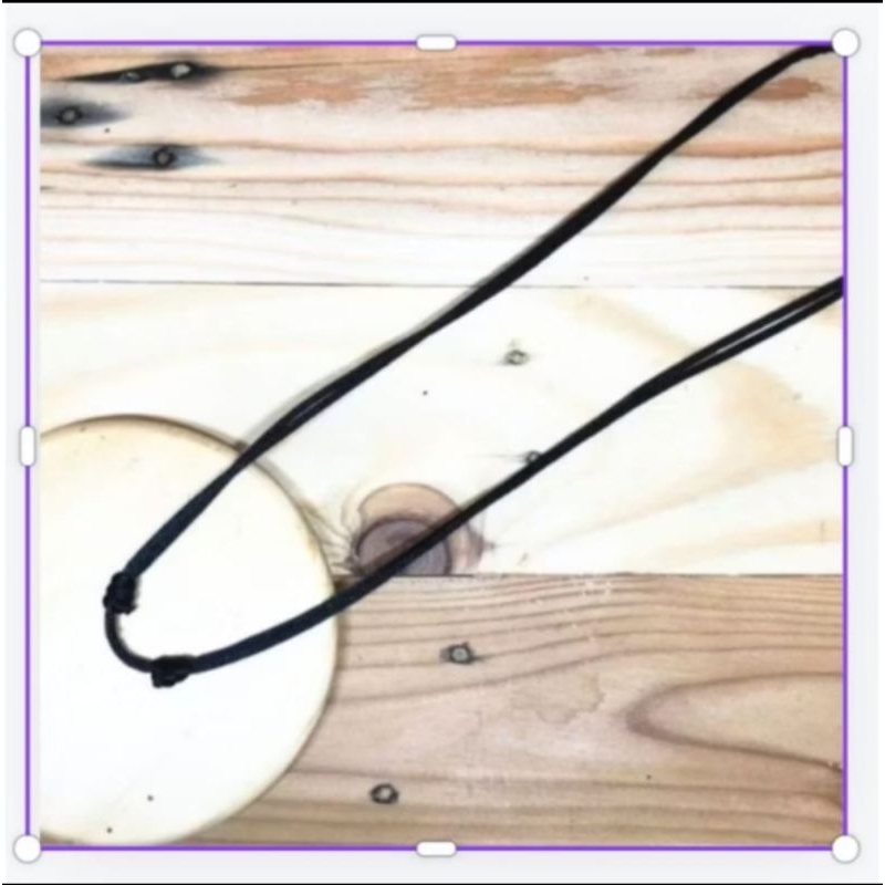 Kalung Tali Hitam Satin/ Kalung Hitam Polos Kuat Tahan Air