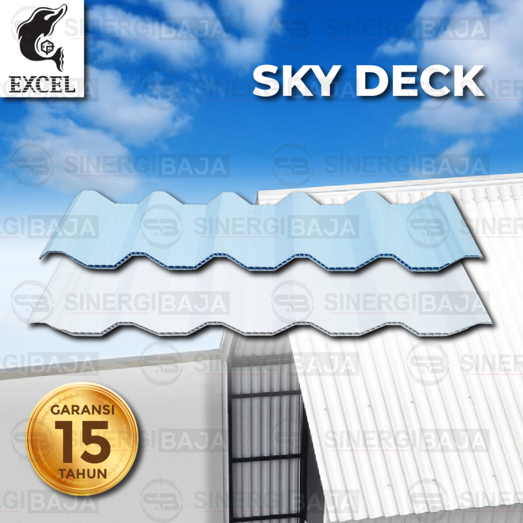 EXCEL Atap / Kanopi / UPVC Roof Excel SkyDeck / Eliteroof / Exceltech / ETD / ESR / EGR