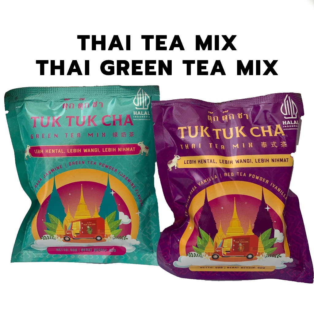 

Tuk Tuk Cha Thai Tea - Thailand Green Tea Mix - Bubuk Teh Thailand