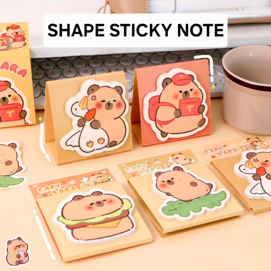 

SHAPE STICKY NOTE MEMO ALAT TULIS STATIONARY SEKOLAH KANTOR PERNAK PERNIK LUCU