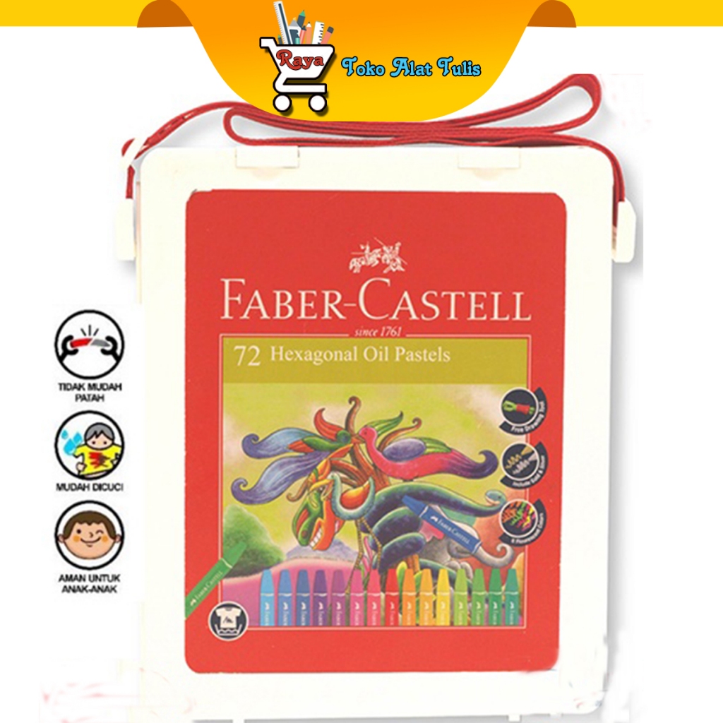 

Hexagonal oil pastel bag 72pcs faber castell