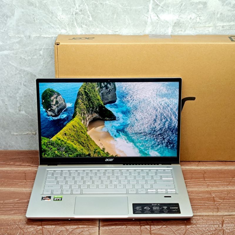 Laptop Acer Swift X SFX14-41G AMD RYZEN 5-5500U RAM 16GB SSD 512GB RTX 3050
