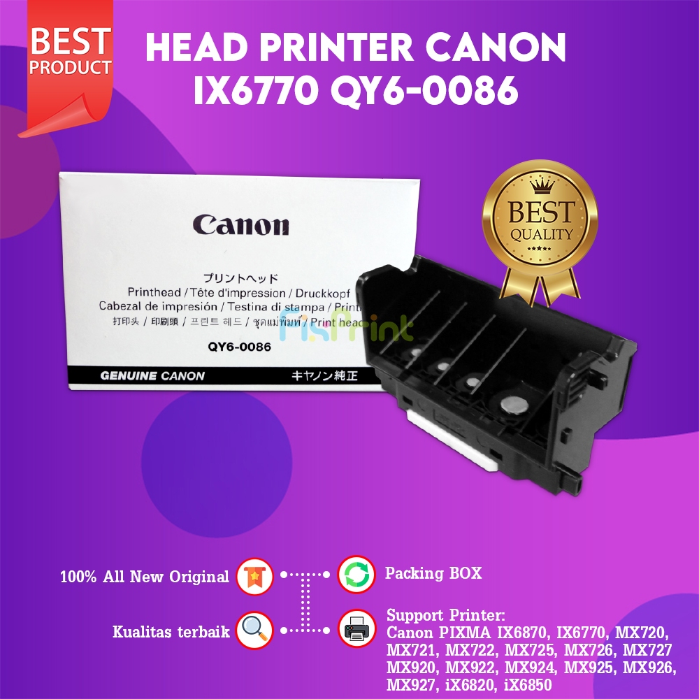 FixPrint Head Printer Canon IX6770 IX6870 MX720 MX721 MX722 MX725 MX726 MX727