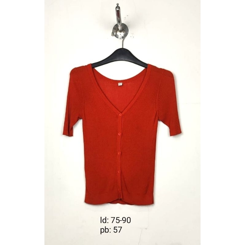 CARDI UNIQLO|CARDI BAHAN KNIT|CARDIGAN RAJUT KNIT|THRIFT LIKE NEW