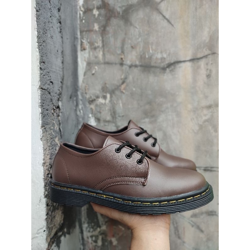 BESTPROMO Dr Martens Low Boots Original unisex pria wanita Sepatu dokmar 3 hole