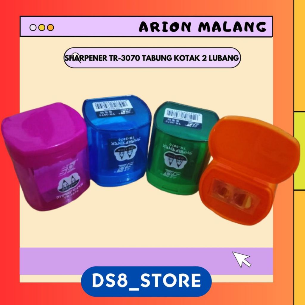 

FANCY SHARPENER TR-3070 TABUNG KOTAK 2 LUBANG (BOX ISI 36)