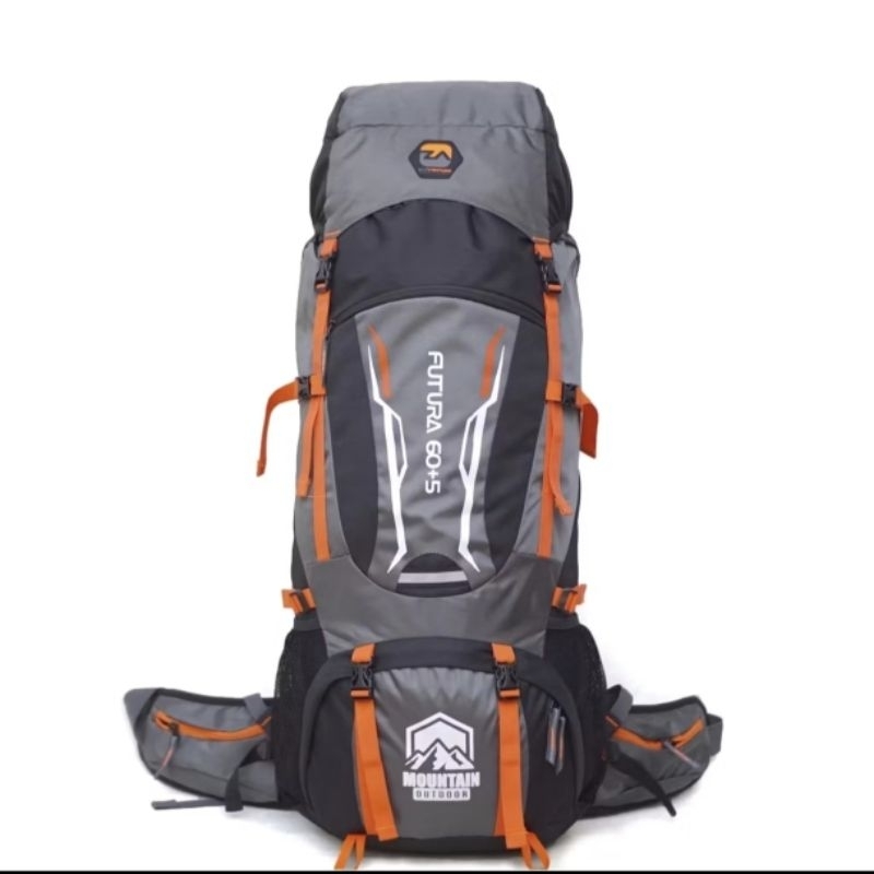 Tas Gunung ZarVenture Futura Montain 60+5 Liter - Tas Hiking/Camping 65 Liter