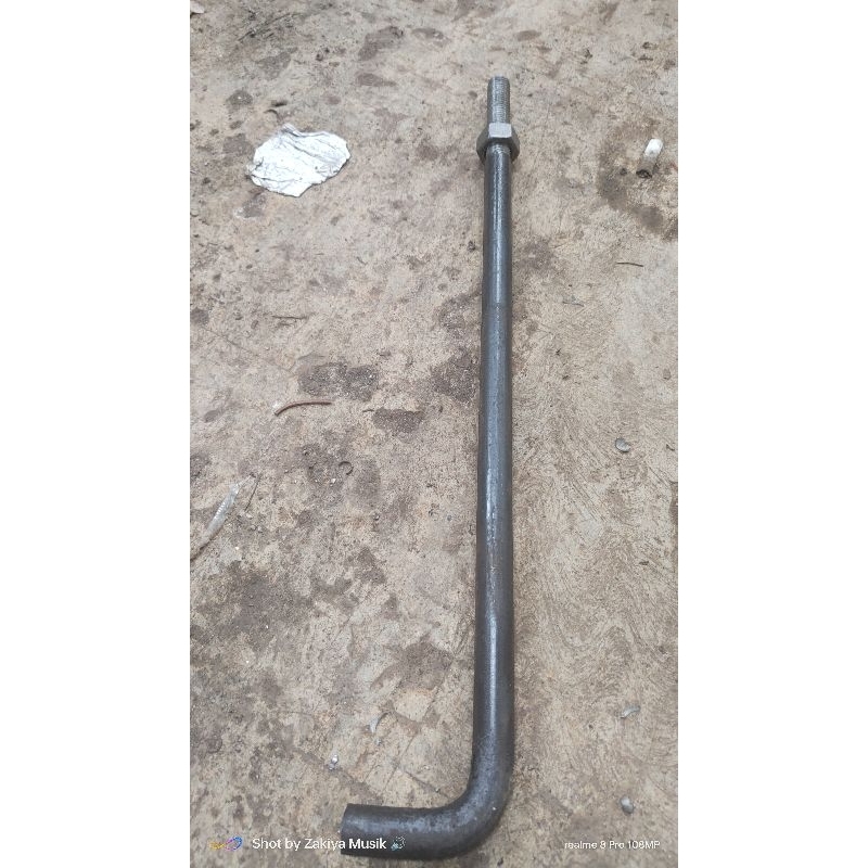 angkur L m16x400mmx50mm atau anchorbolt L5/8x40cmx5cm