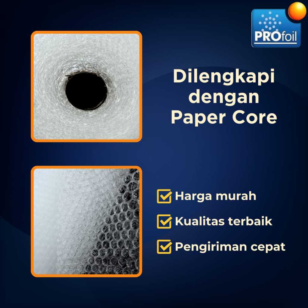 

Packaging Bubble Wrap Bening | 125 cm x 50 m x 2,7kg | Premium | Termurah