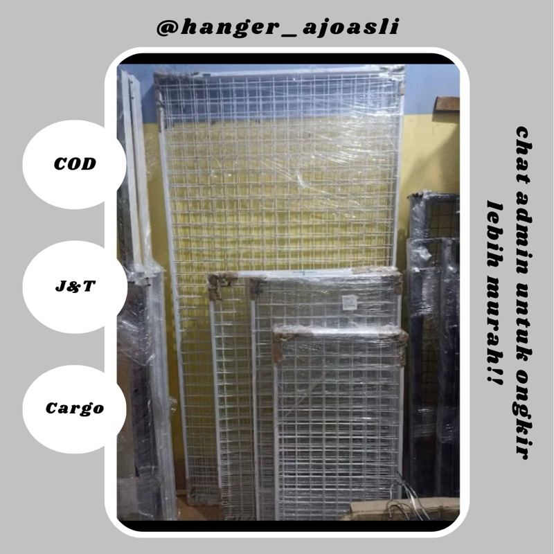 Wire Mesh Jaring Ram Bingkai Besi Tebal Premium