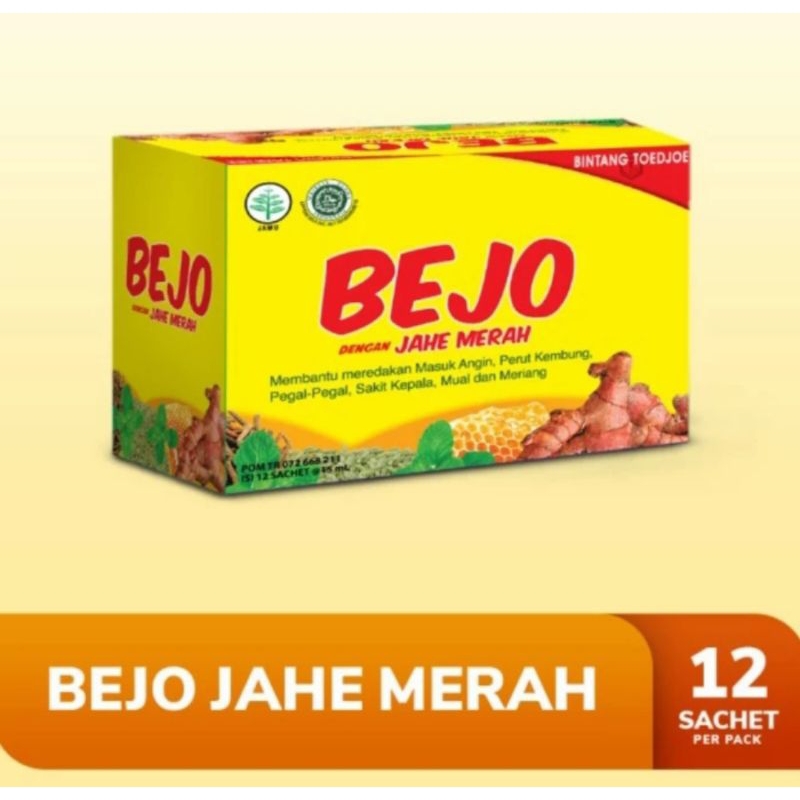 

bejo jahe merah 1 box isi 12 sashet