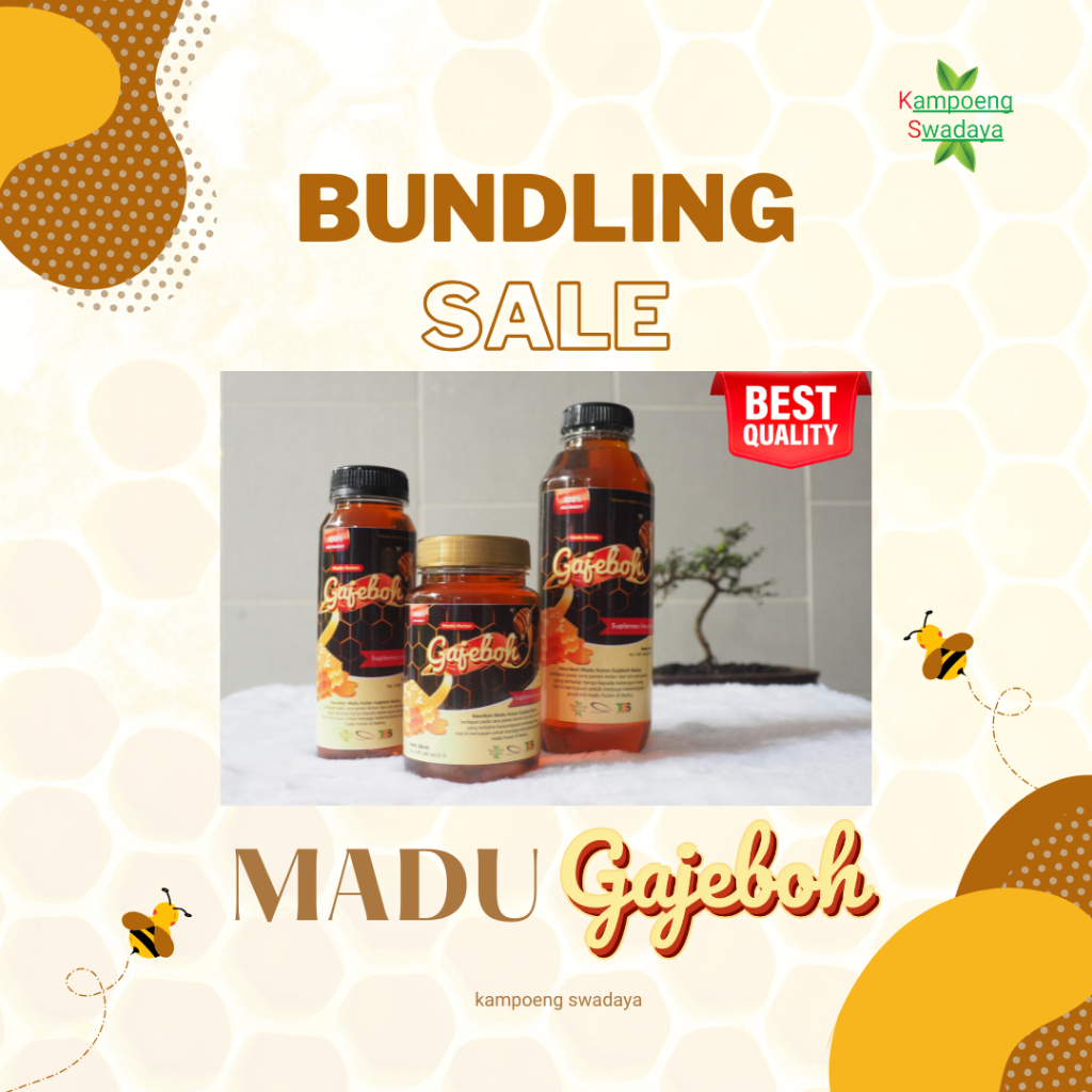 

[ Paket Bundling Lebih Murah ] Madu Manis Asli Hutan Baduy 250+300+500ml