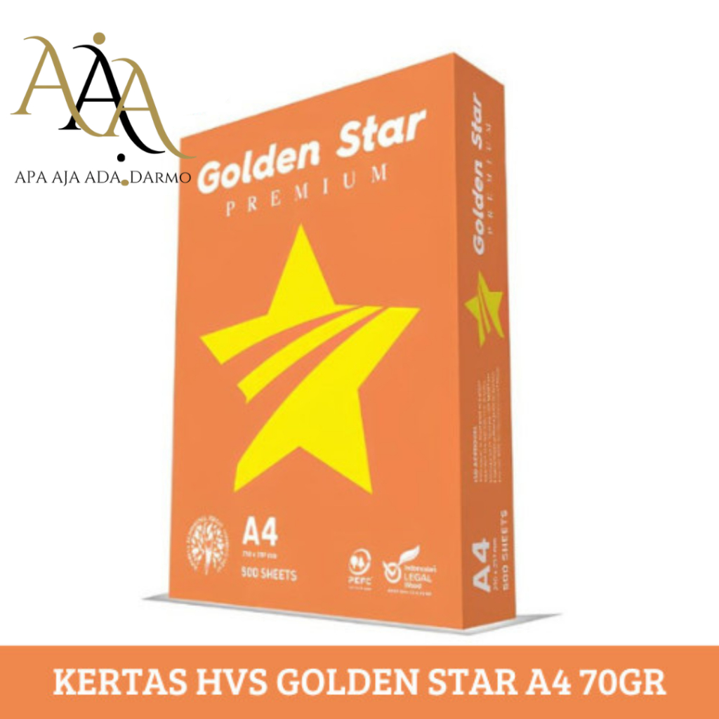 

TBMO KERTAS HVS 70 A4 GOLDEN STAR