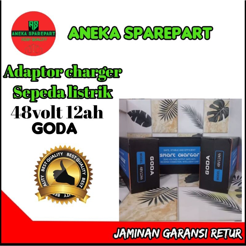 CHARGER SEPEDA LISTRIK GODA 48V12AH/ 48VOLT 12AH