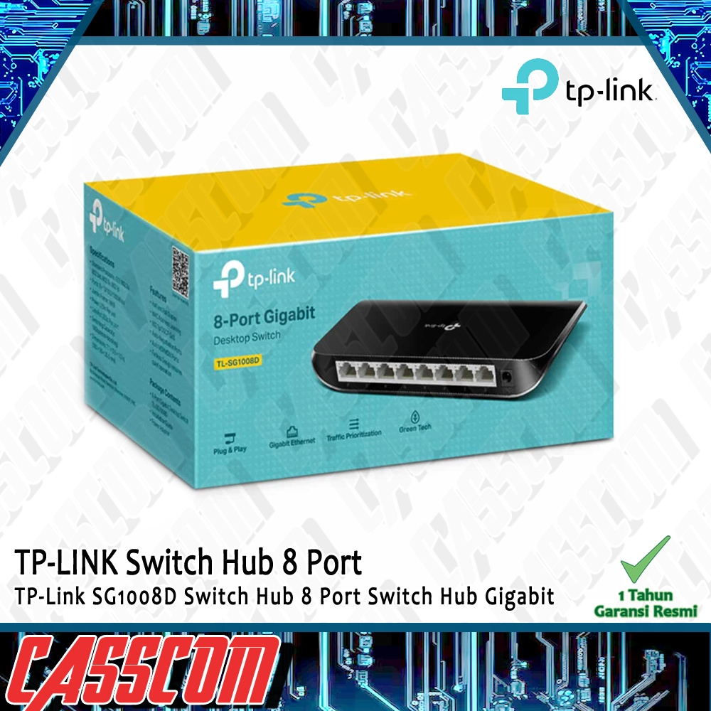 TP-Link SG1008D Switch Hub 8 Port Gigabit / Switch Hub Gigabit 8 Port