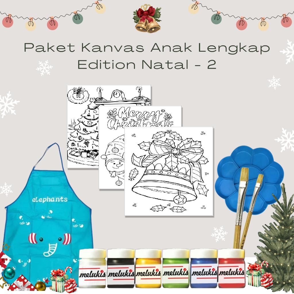 

Paket Kanvas Lukis Edition Natal - 2 Gambar Anak Mewarnai Lengkap Terbaru