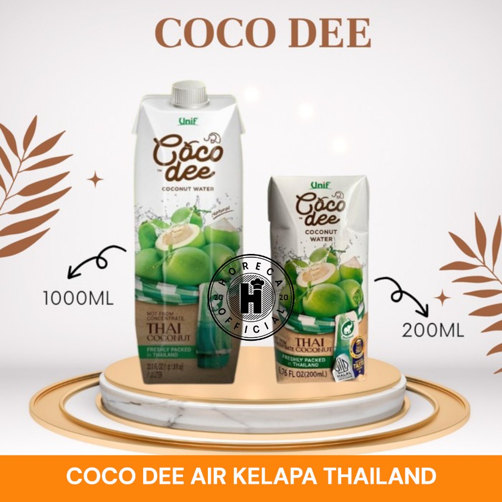 

COCO DEE COCONUT WATER 1000ML / COCO DEE AIR KELAPA 1 LITER