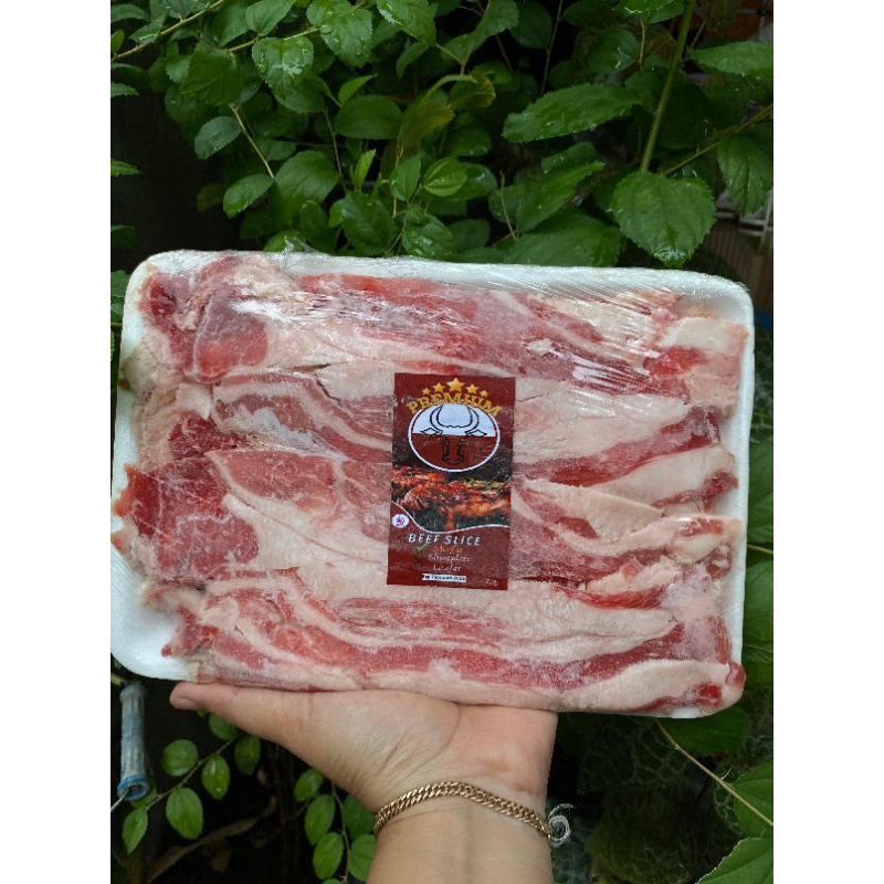 

beef slice mix fat 500gram