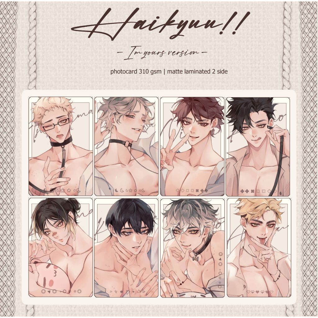 Haikyuu Fanmerch Photocard