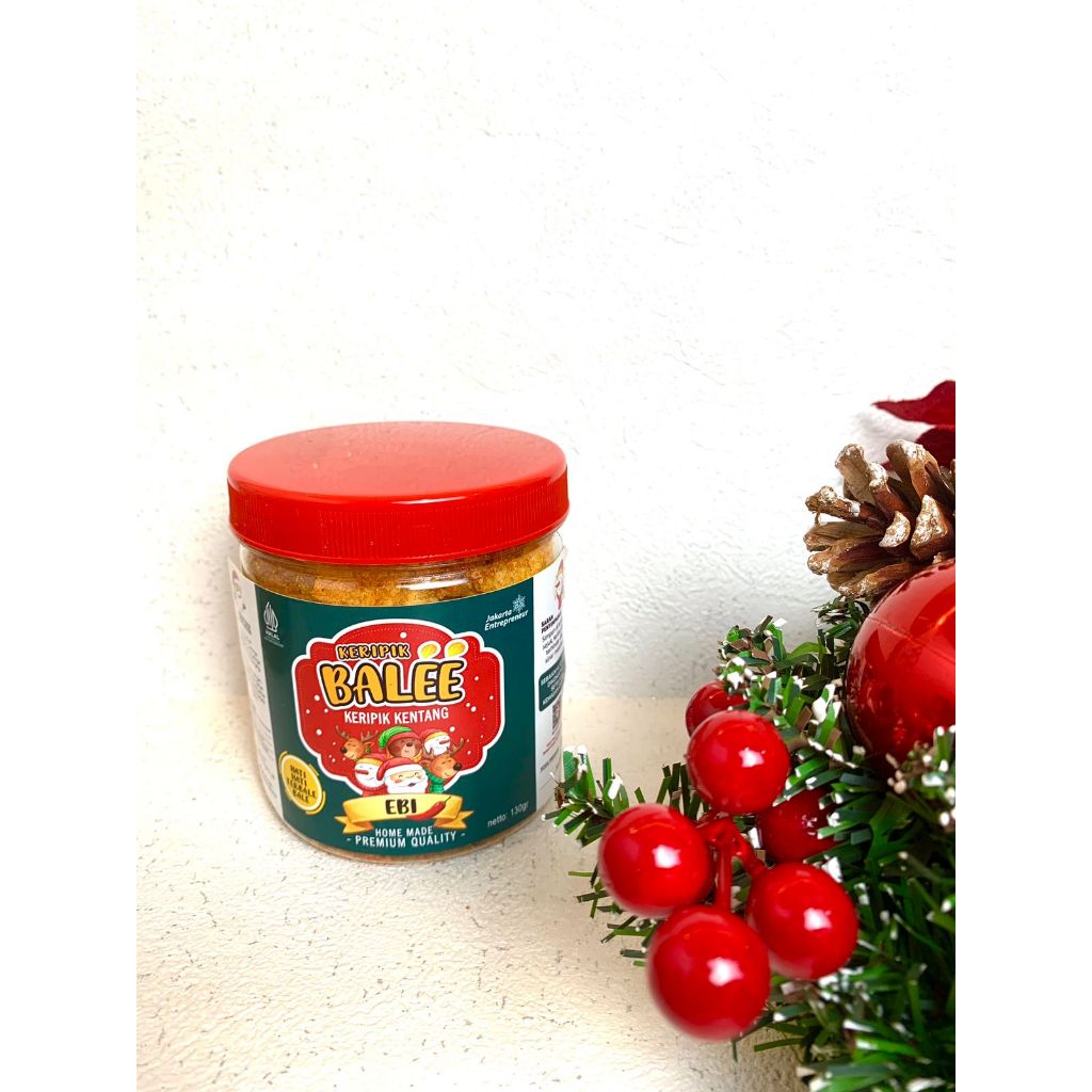 

Keripik Kentang Ebi Keripik Bale 1 pcs Edisi Natal Homemade Tanpa Pengawet Premium Quality Size M