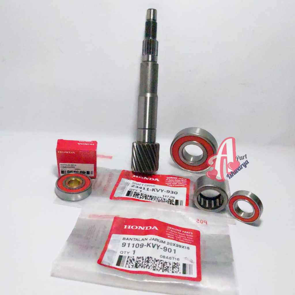 AS PULLY BEAT SPACY SCOOPY KARBU KVY+BEARING 6002 KUNINGAN+BEARING PULLY BAMBU+BEARING LAHAR 6204