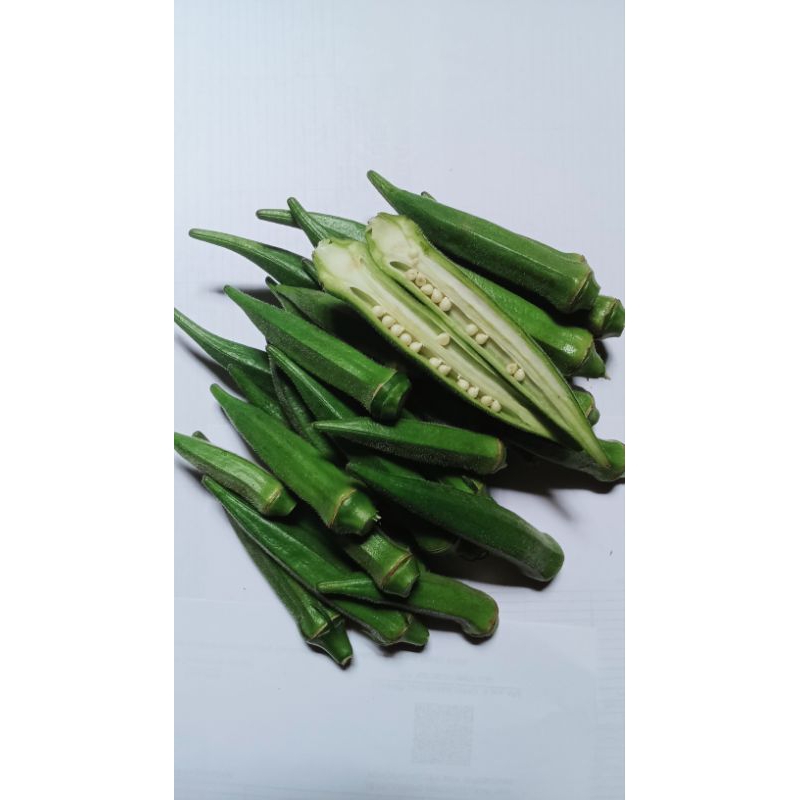

Sayuran baby okra hijau