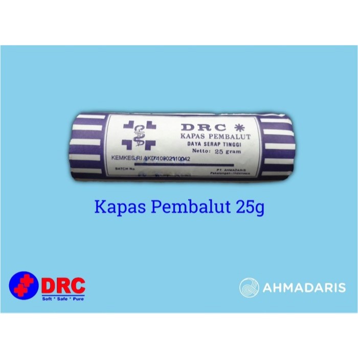 KAPAS ORGANIK 25gr DRC (Cotton Roll Ekonomis untuk Vape / Vaporizer)