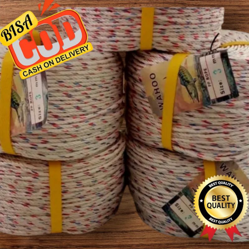 TALI 3 MM PPD/ TALI FUSO / TALI IKAT SERBAGUNA / TALI 3MM 1 ROLL