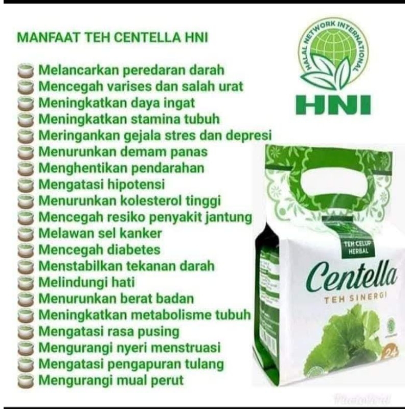 

Teh celup alami-Centela teh sinergi HNI