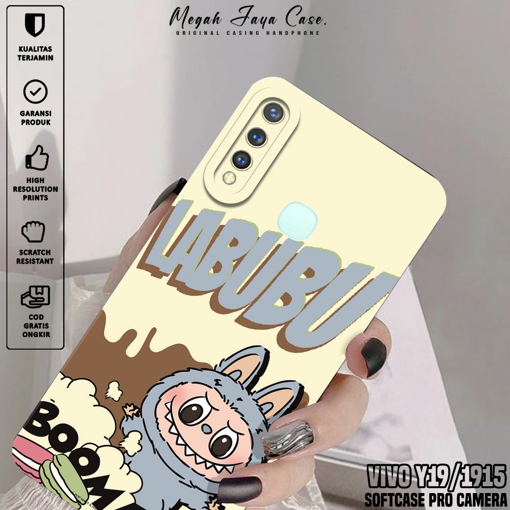 Softcase Hp VIVO Y19 / VIVO 1915 - Case Hp VIVO 1915 / VIVO Y19 Motif labubu - Casing Hp VIVO Y19 - 