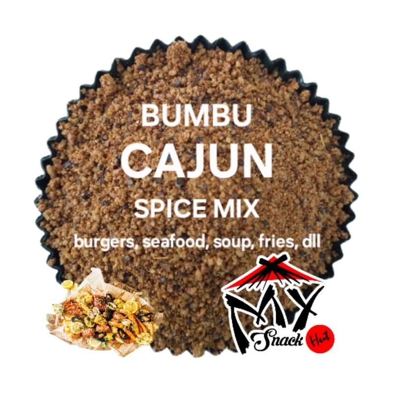 

CAJUN SPICE 100GR BUMBU SEASONING MIX REMPAH SEAFOOD SOUP PASTA POTATO WEDGES KENTANG GORENG AMERIKA