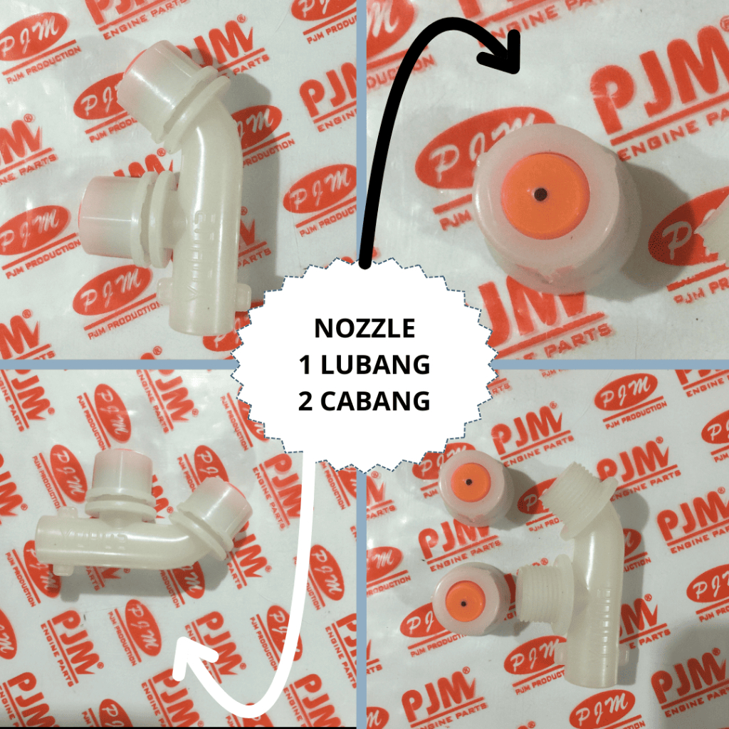 NOZZLE NOSEL SEMPROT NOZEL NOSEL NOJEL SPRAYER BESAR PLASTIK 1 MATA 1 HOLE 1 LUBANG 2 CABANG MODEL D