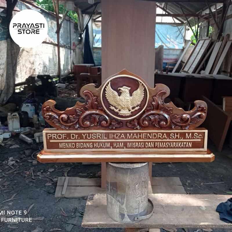 Papan nama jati Papan nama ukir kayu jati Papan nama ukiran jati Free nama dan logo