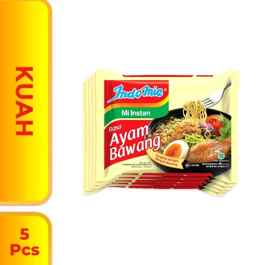 

5 Pcs - Indomie Mi Kuah Rasa Ayam Bawang 69gr