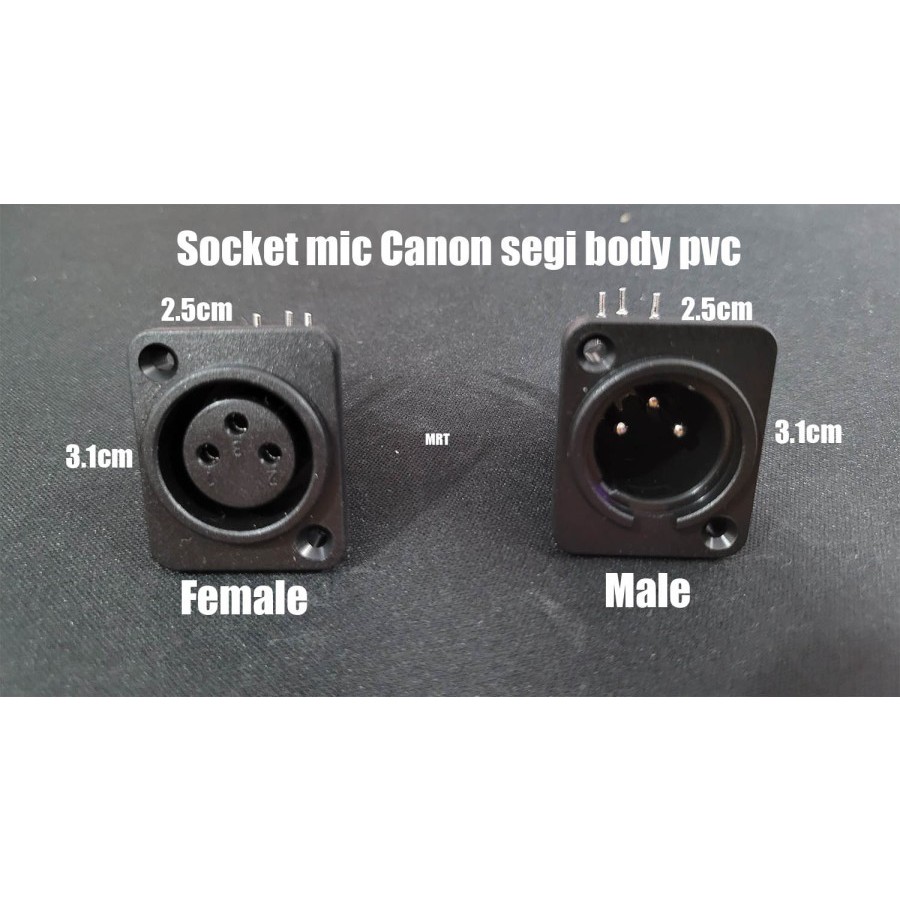Soket Canon Male Female / Soket Canon Body XLR Female Male Soket Canon XLR Female Male Soket XLR