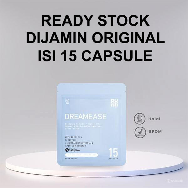 

Puriti Dreamease Jamu Herbal Ashwaganda / Membantu Gangguan Sulit Susah Tidur / Anxiety Insomnia Ashvagandha